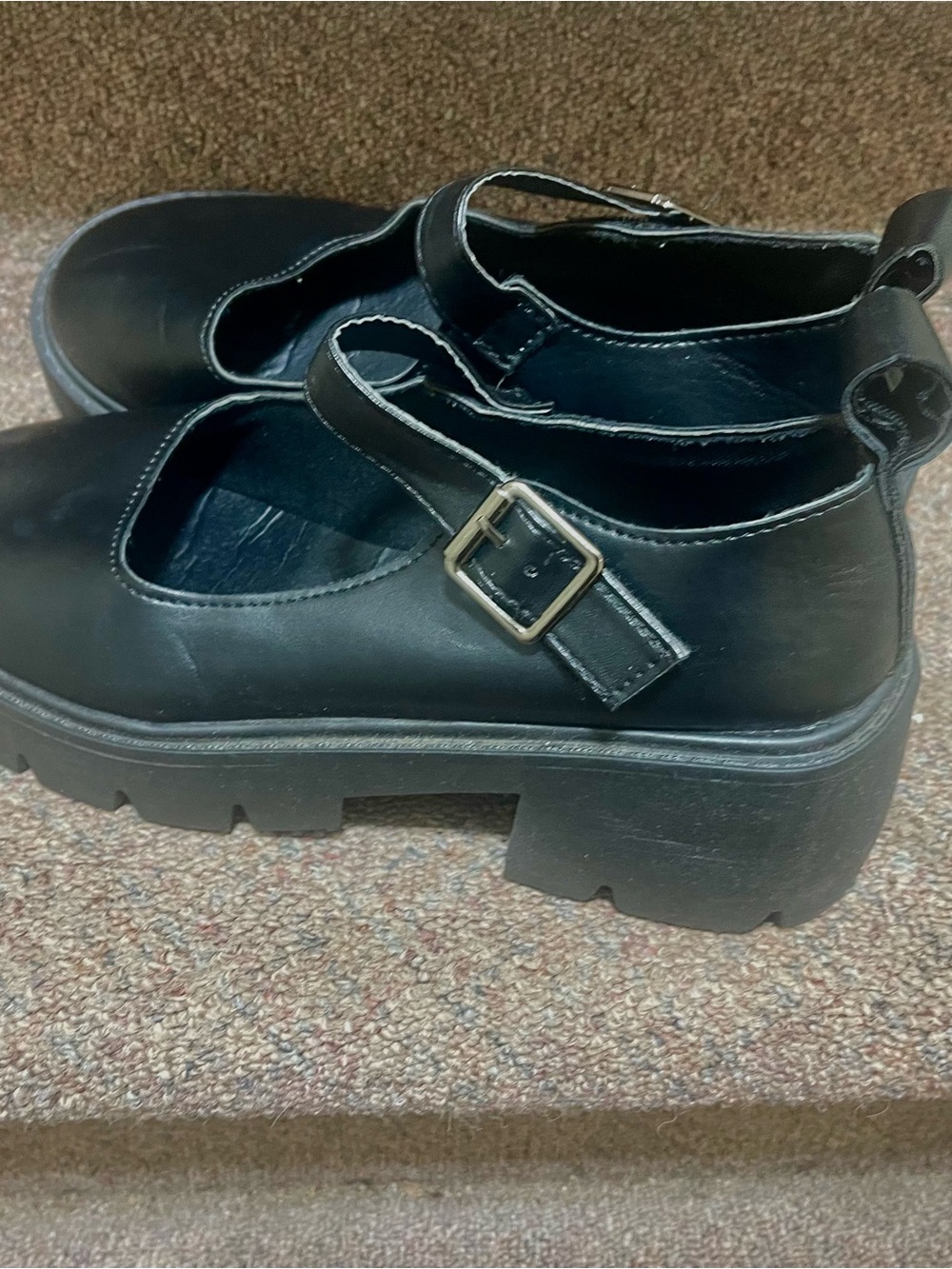 Block Heel Mary Jane Shoes 9.5